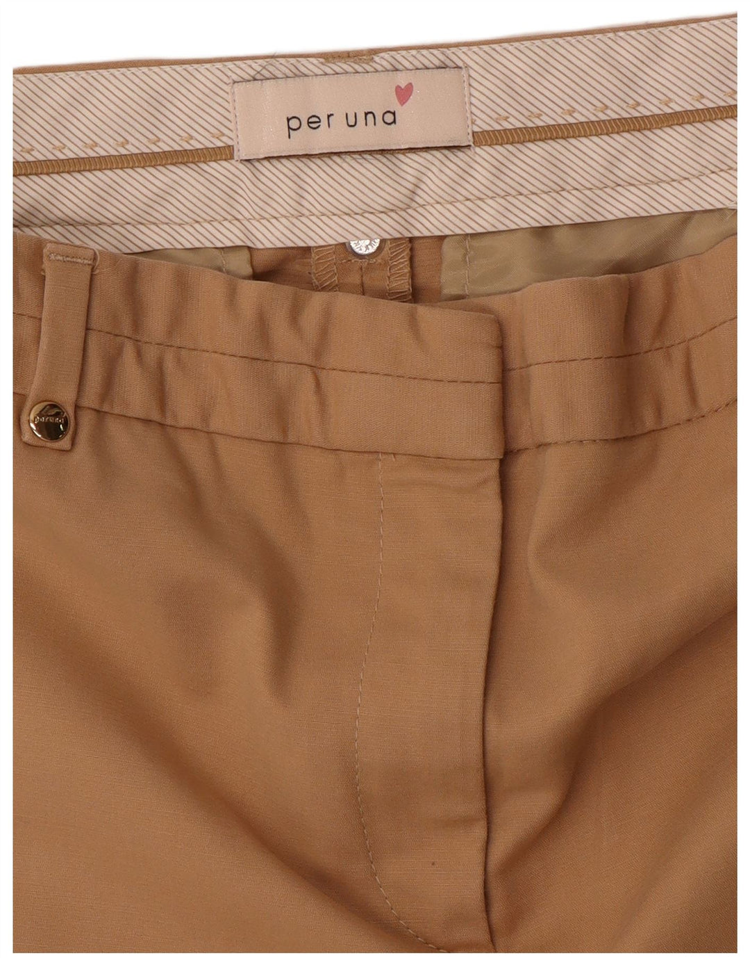 PER UNA Pantalon Court Slim Femme W28 L25 Beige