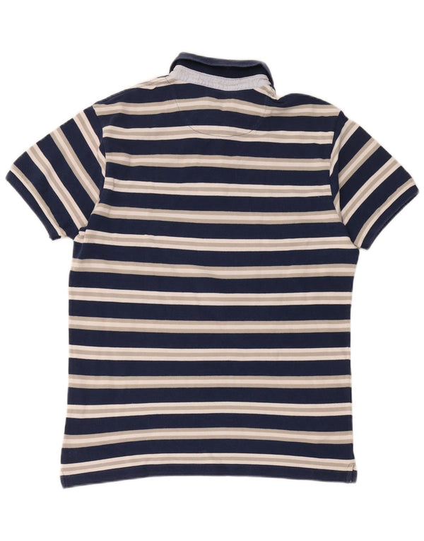 Brooksfield Polo Homme IT 52 Large Bleu Marine Rayé Coton