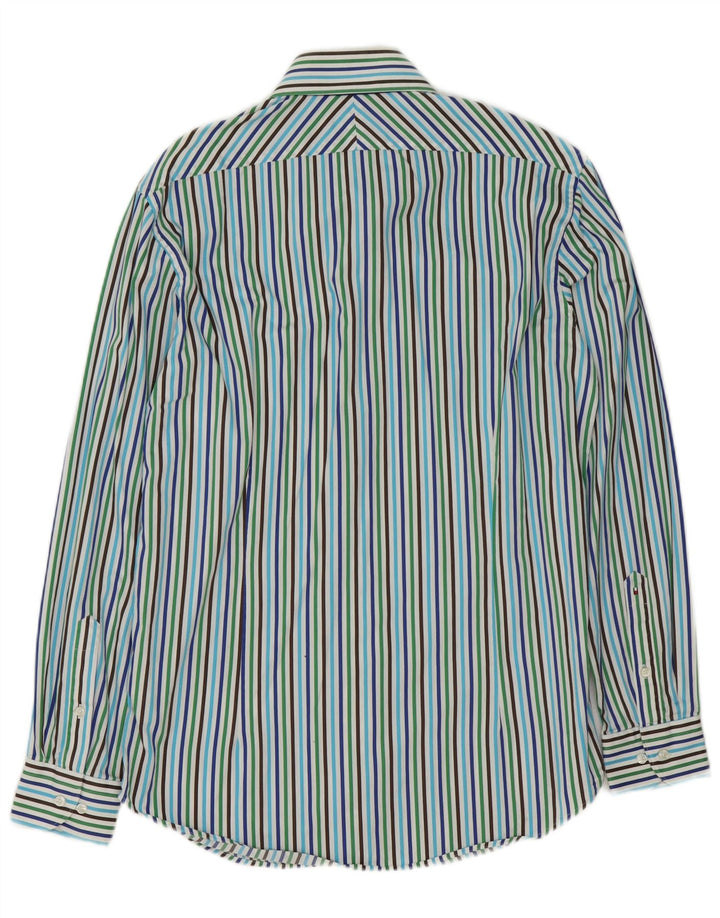 Tommy Hilfiger Chemise ajustée pour homme Taille 39 15 1/2 Medium Multicolore