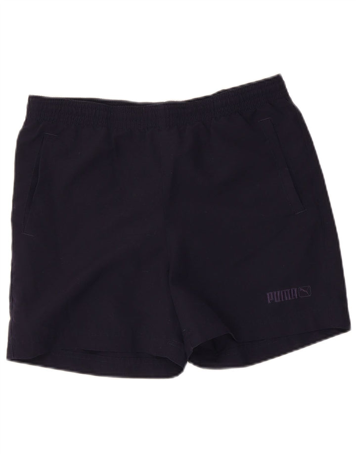 Puma Short de Sport Garçon 13-14 ans Bleu Marine Polyester