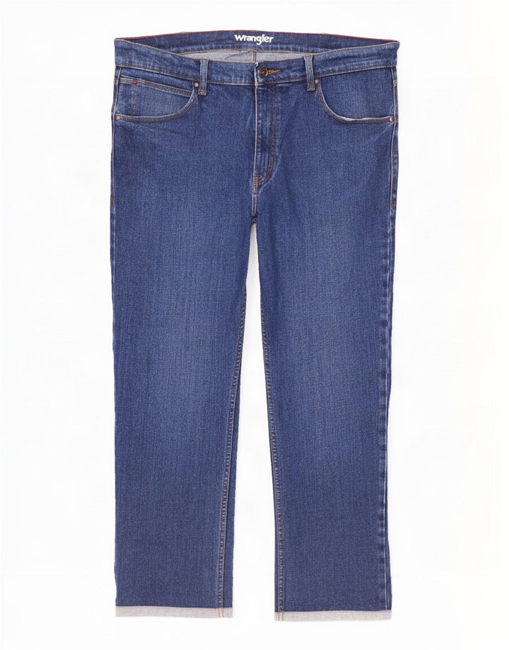 Wrangler Jean droit régulier authentique pour homme W38 L30 en coton bleu