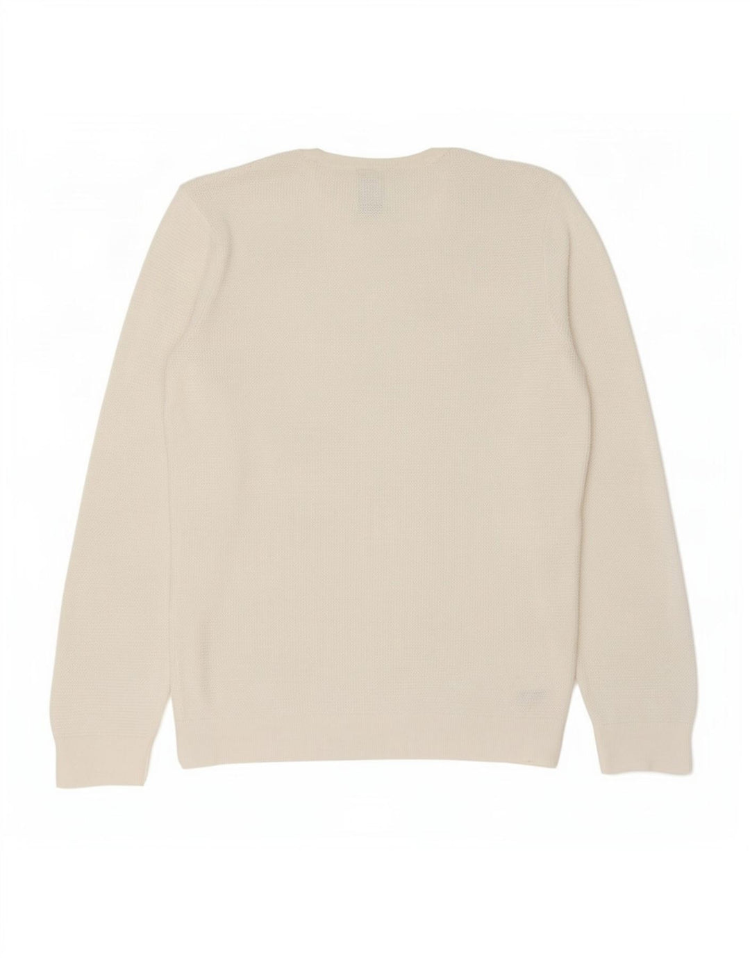 Zara Pull à col rond pour homme en coton blanc moyen
