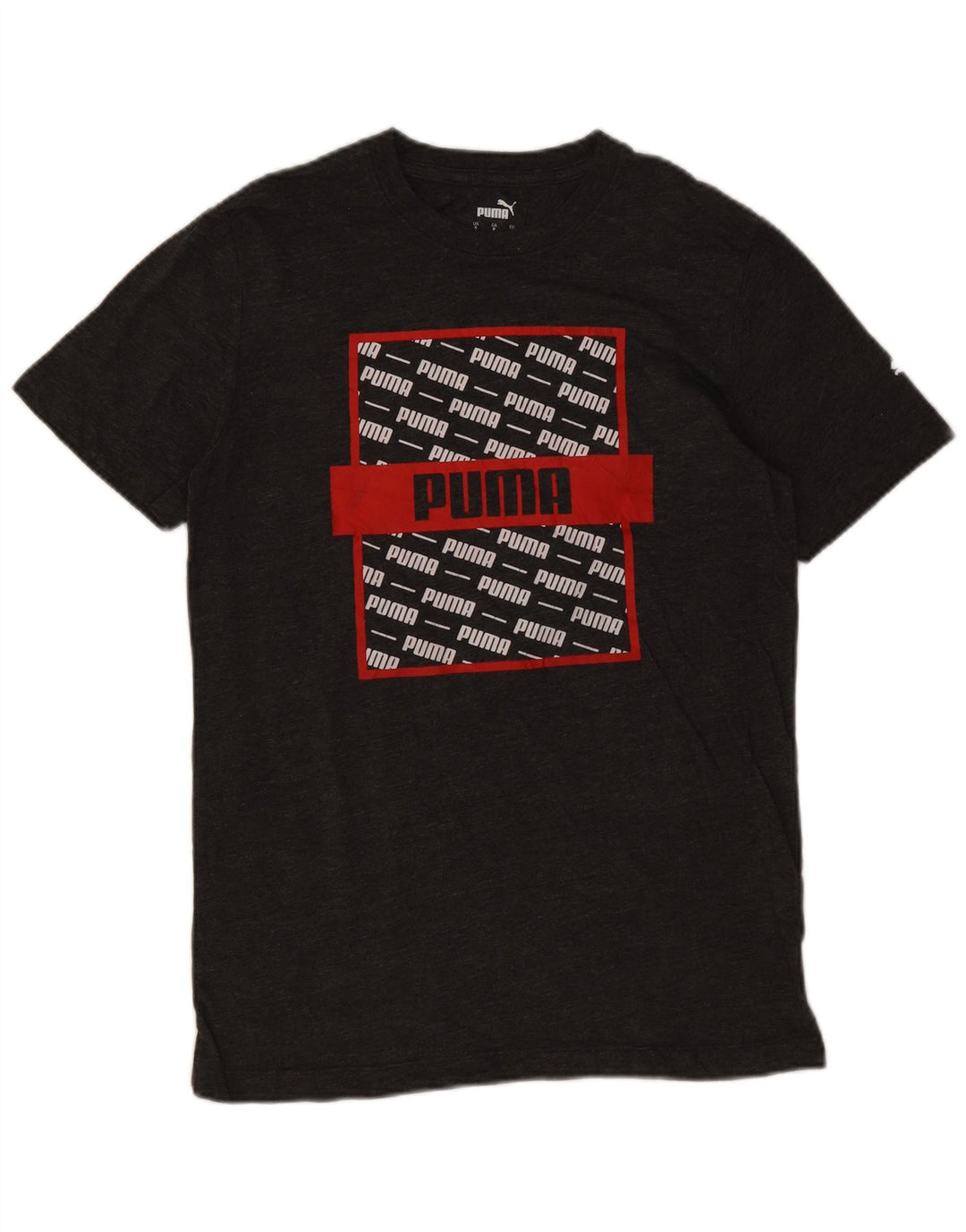 Puma T-Shirt Graphique Homme Petit Gris Coton