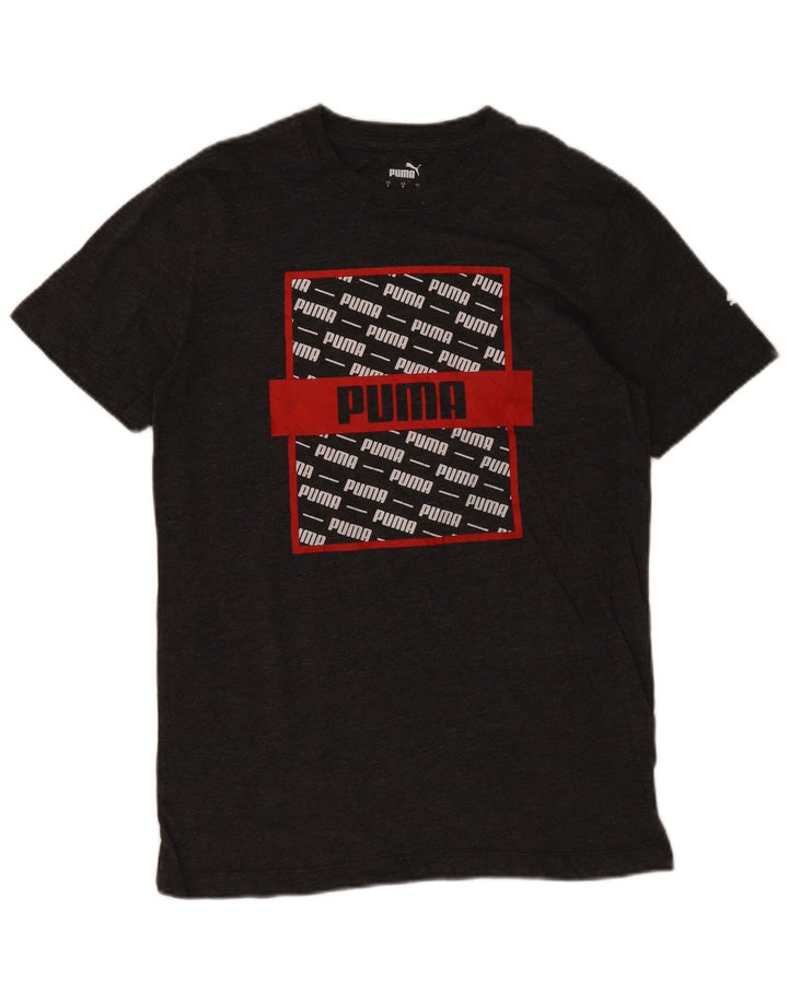 Puma T-Shirt Graphique Homme Petit Gris Coton