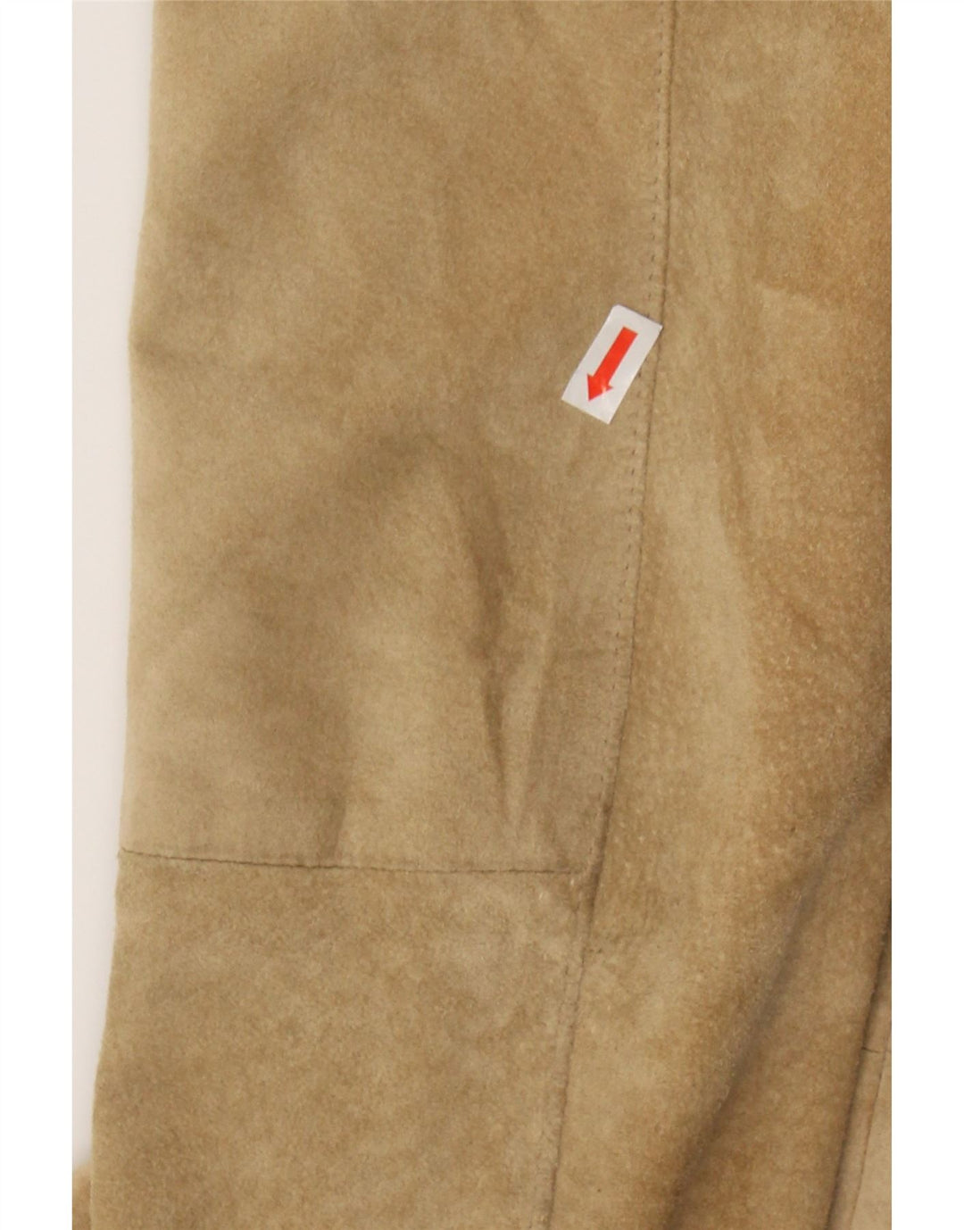 VINTAGE Womens Suede Overcoat IT 50 XL Beige Leather Vintage Vintage and Second-Hand Vintage from Messina Hembry 