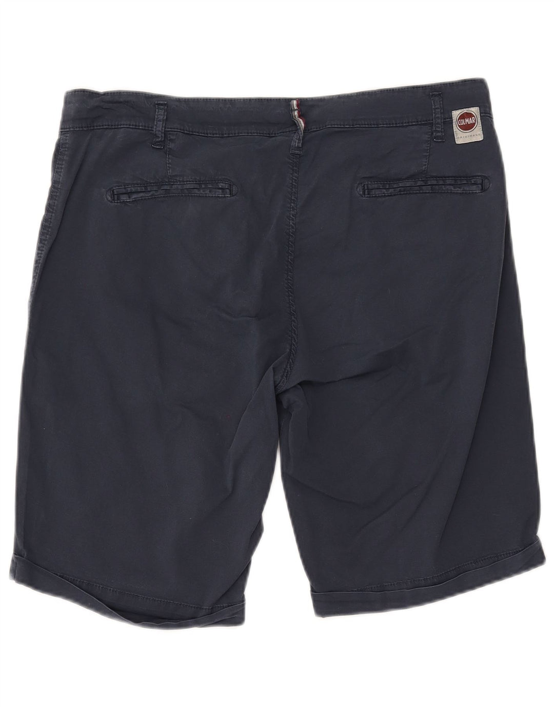 COLMAR Short Chino Homme IT 54 Large W38 Bleu Marine Coton