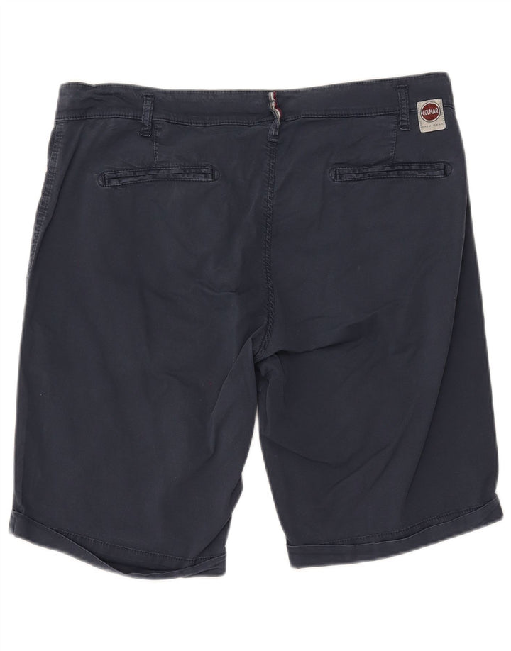 COLMAR Short Chino Homme IT 54 Large W38 Bleu Marine Coton