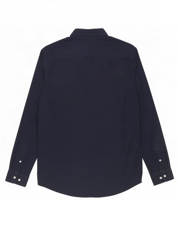Crew Clothing Chemise Slim Fit Homme Bleu Marine Coton