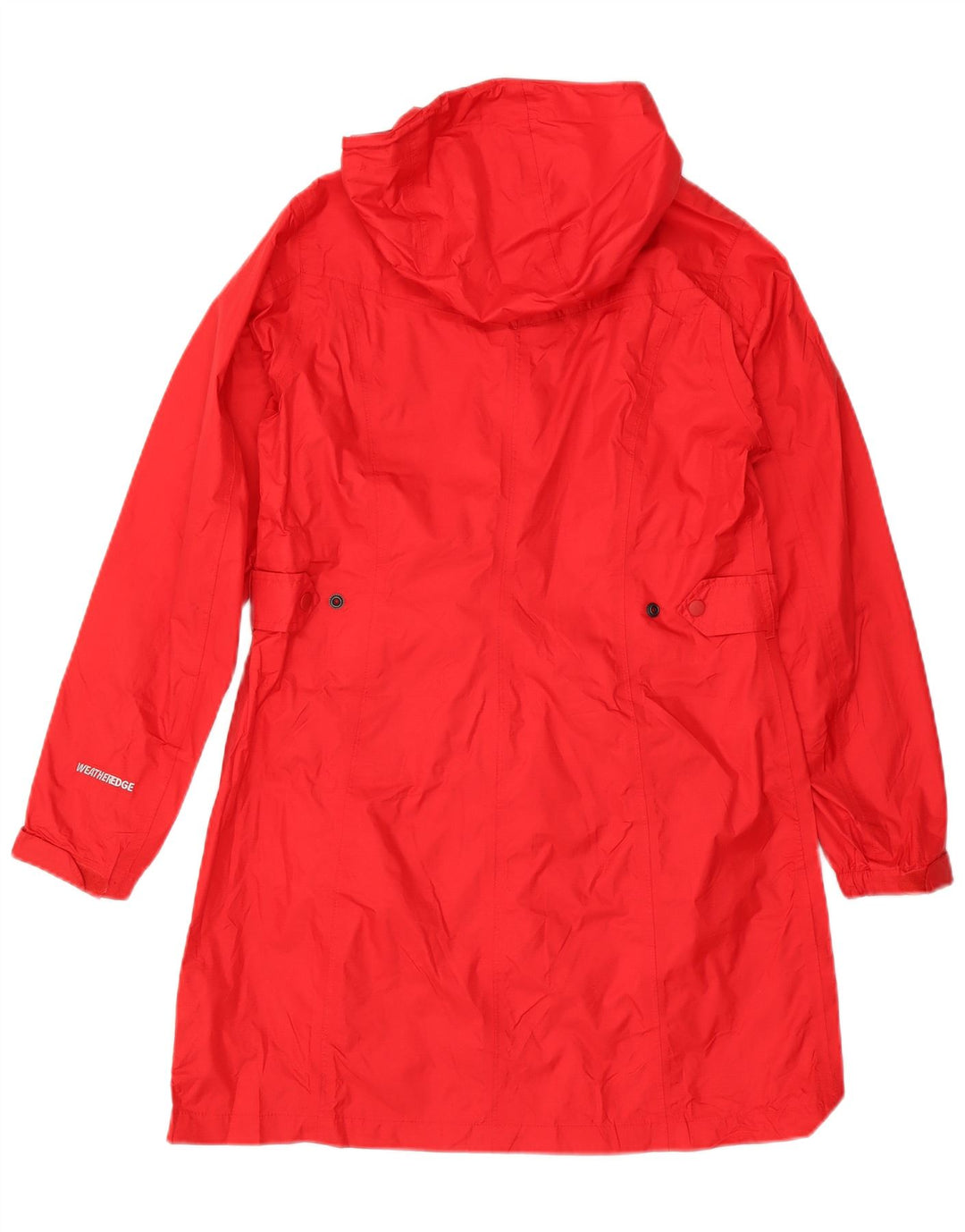 Eddie Bauer Manteau imperméable à capuche pour femme UK 14 Medium Rouge Nylon