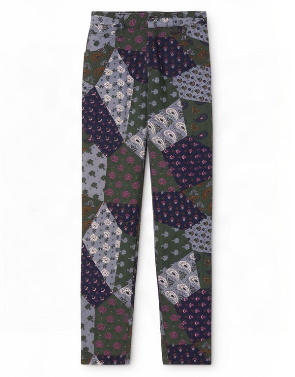 Johnny Lambs Pantalon décontracté taille haute pour femme IT 40 Small W24 L28 Multicol