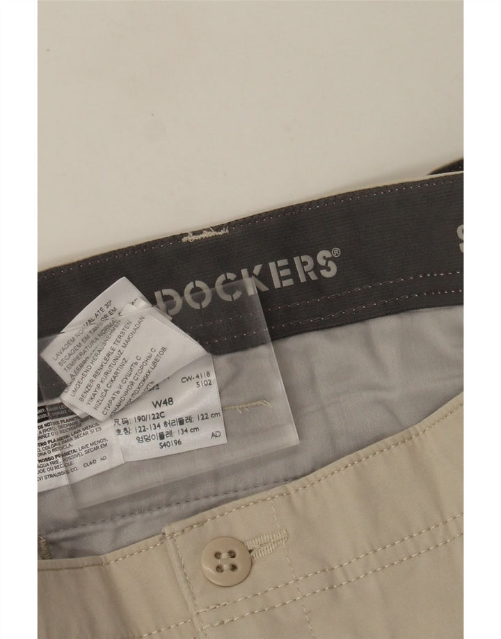 DOCKERS Short Chino Homme W48 4XL Beige Coton
