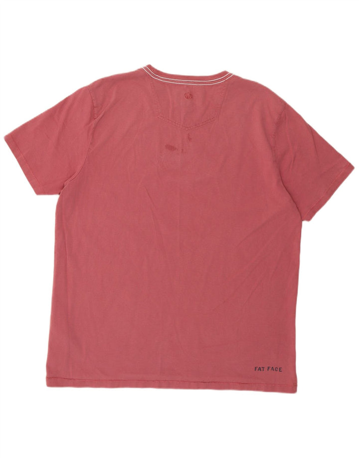 Fat Face T-Shirt Graphique Homme Grand Rouge Coton