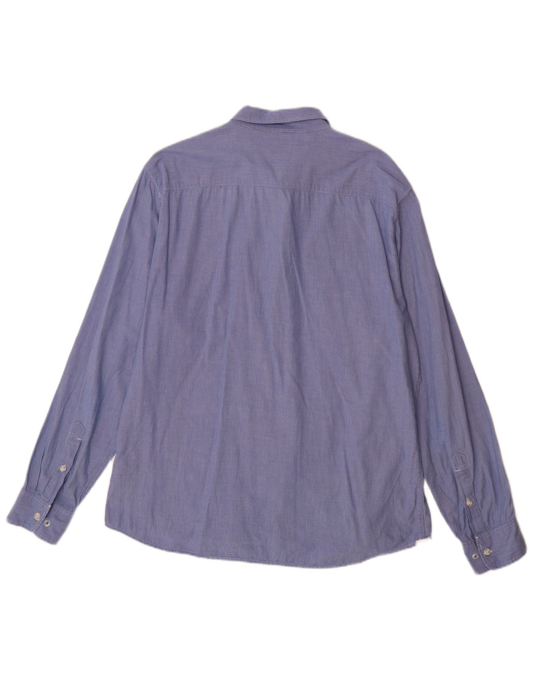 LEE Chemise cintrée pour homme 2XL en coton à fines rayures bleues