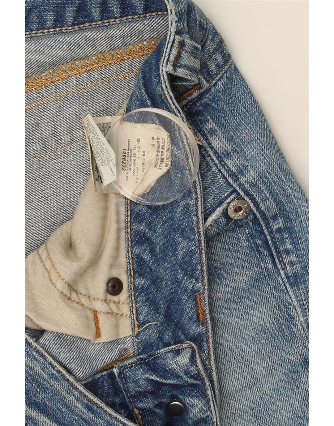 Replay Jean Slim Femme W29 L30 Bleu Coton