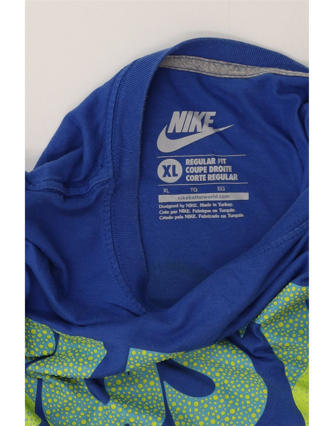Nike T-shirt graphique coupe classique pour homme XL Bleu