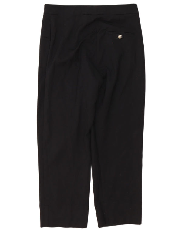 Marks & Spencer Pantalon court droit pour femme UK 10 Small W28 L24 Noir