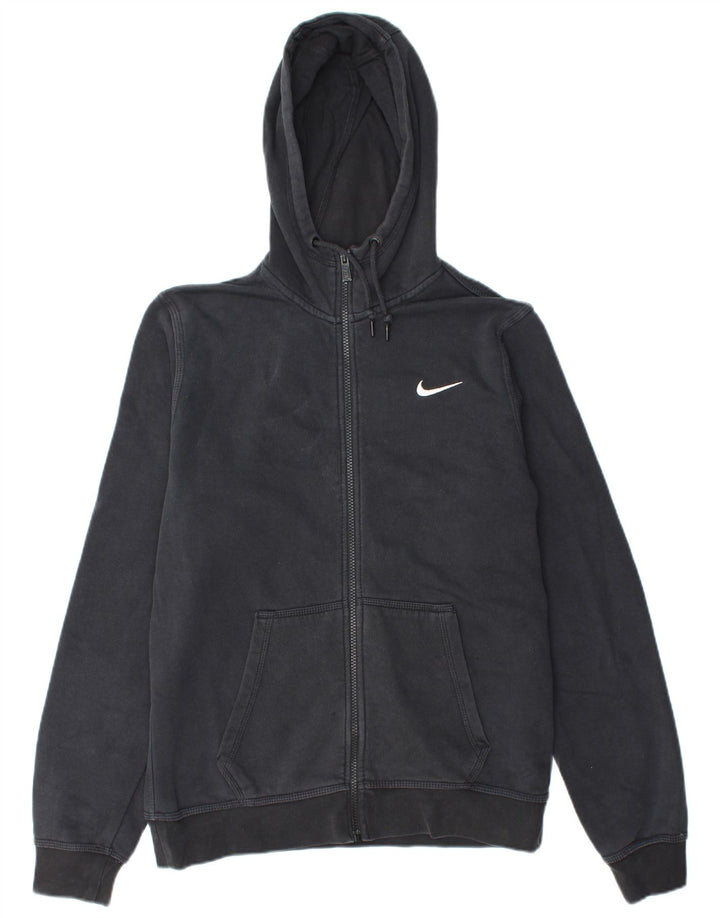 NIKE Pull à capuche zippé pour homme en coton noir moyen