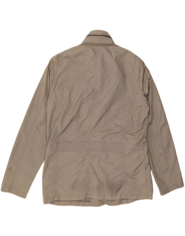 Geox Veste utilitaire à capuche pour homme UK 42 XL Gris Polyamide