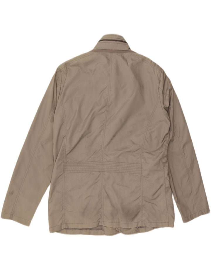 Geox Veste utilitaire à capuche pour homme UK 42 XL Gris Polyamide