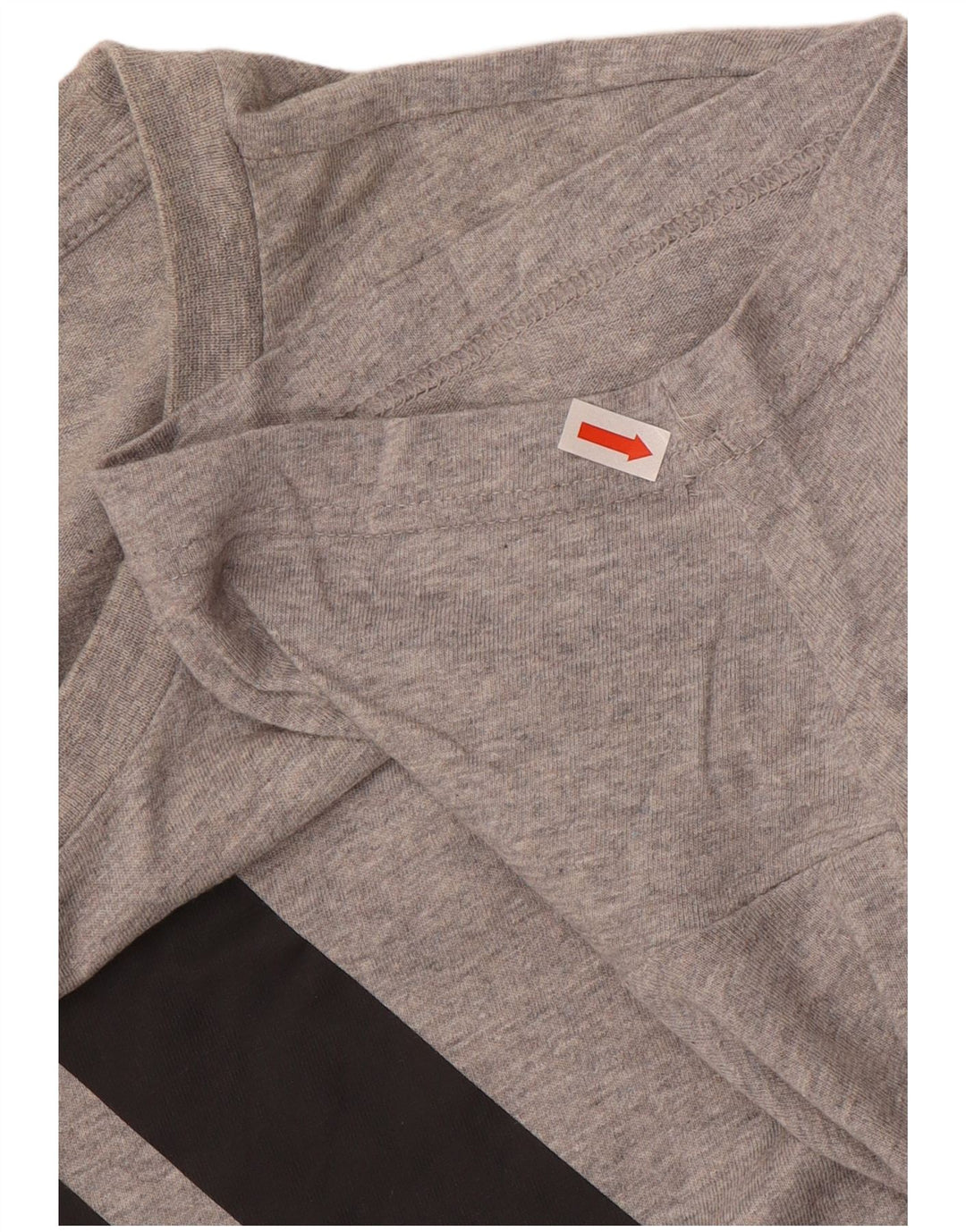 ADIDAS T-shirt graphique pour hommes, grand, gris, coton