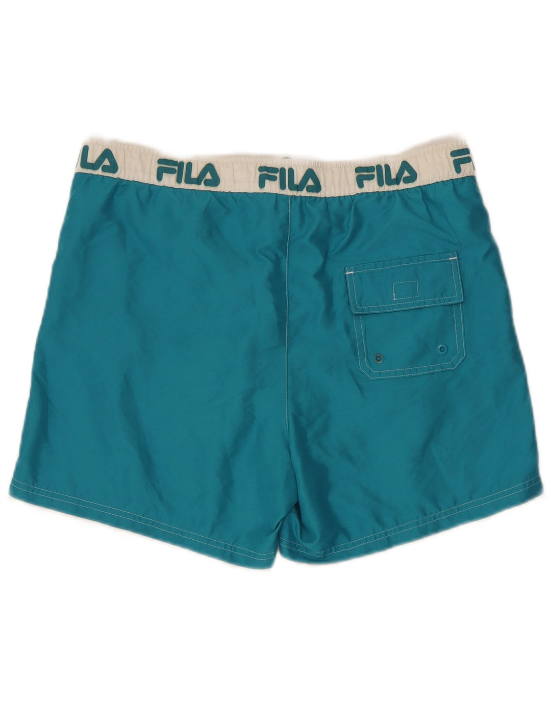 Fila Short de Bain Graphic Homme Bleu Moyen Polyester Colorblock