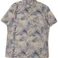 Celio Chemise à Manches Courtes Homme 2XL Bleu Floral Coton