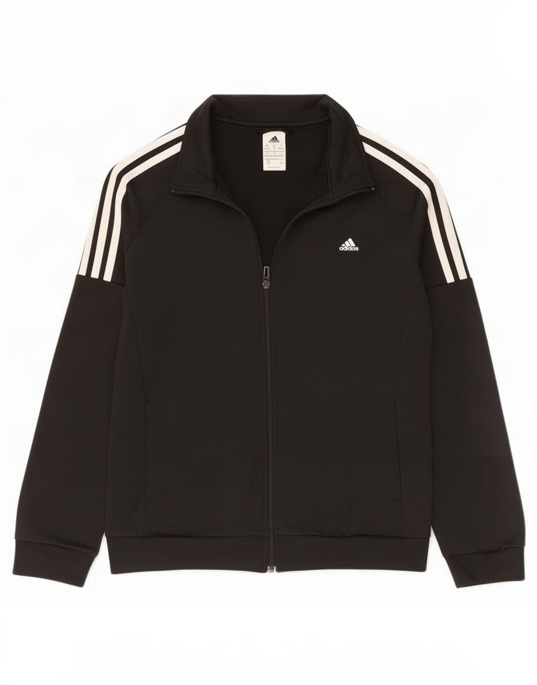 Adidas Veste de survêtement pour femme UK 12/14 Medium Noir Polyester