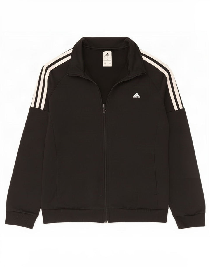Adidas Veste de survêtement pour femme UK 12/14 Medium Noir Polyester
