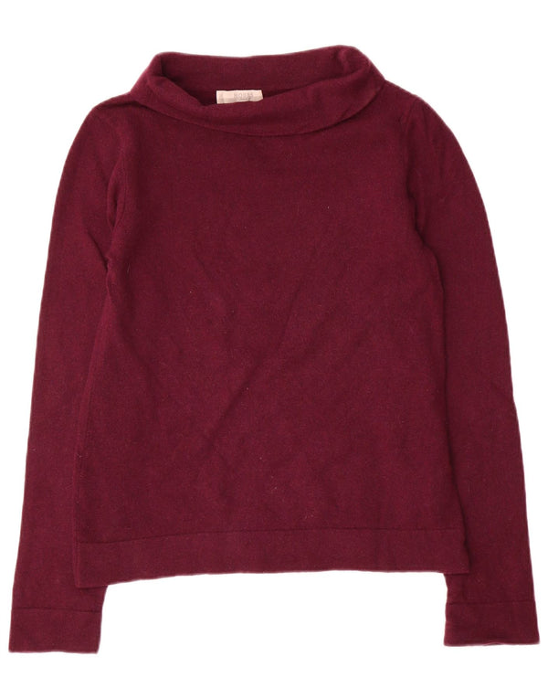 Hobbs Pull col roulé pour femme UK 10 Petite laine violette