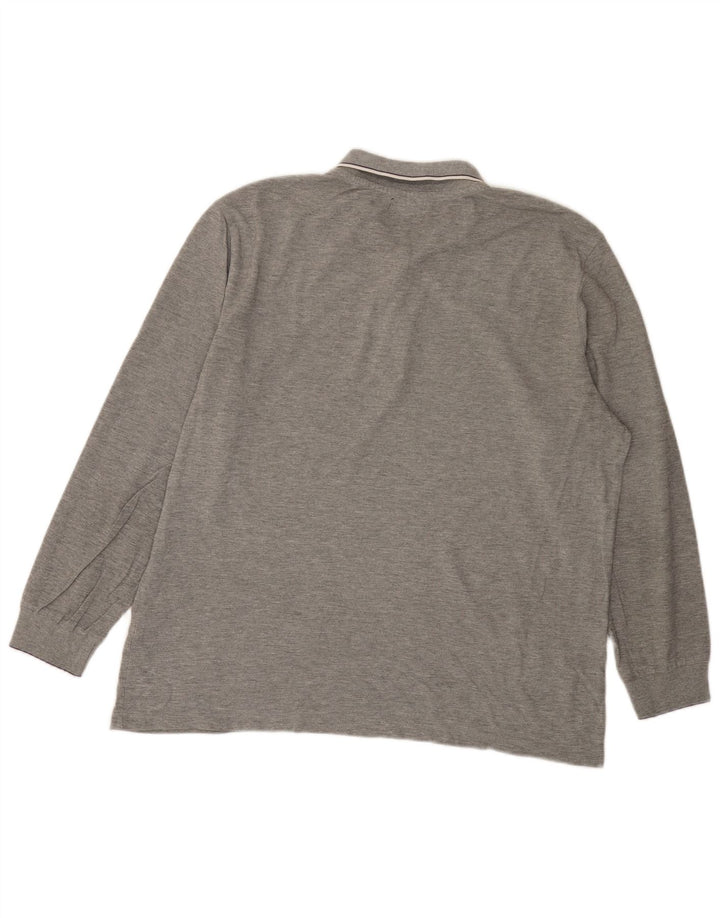 Kappa Polo à manches longues pour homme XL Gris