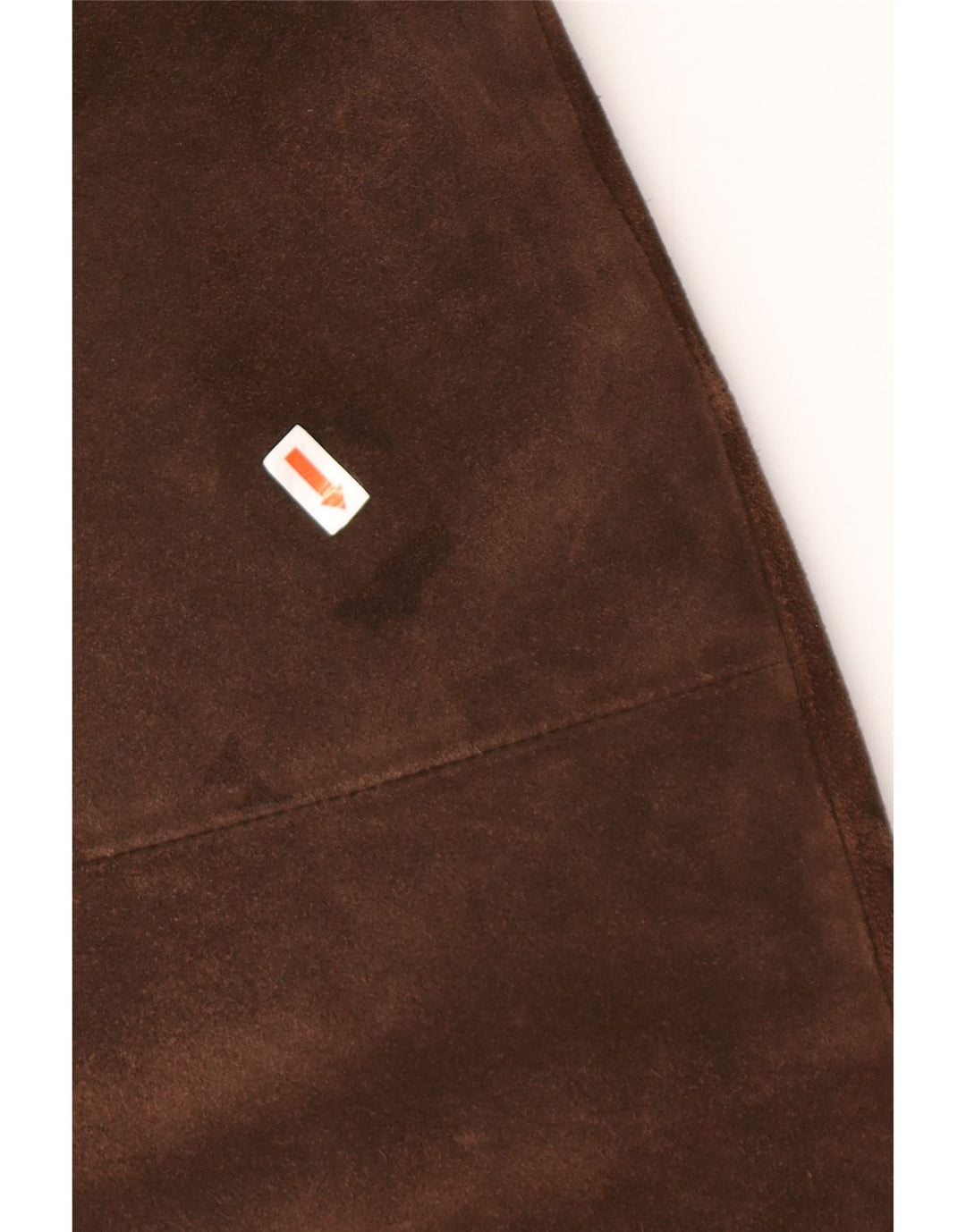 vintage Femmes Surdimensionné Suède Coupe-Vent Manteau UK 18 XL Marron