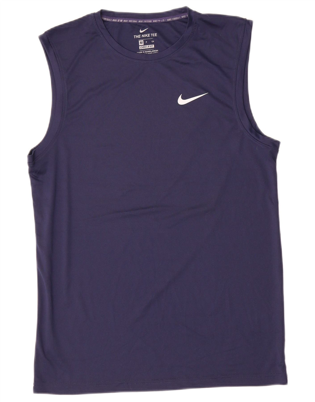 Nike Homme Dri Fit Débardeur Bleu Marine Moyen Polyester