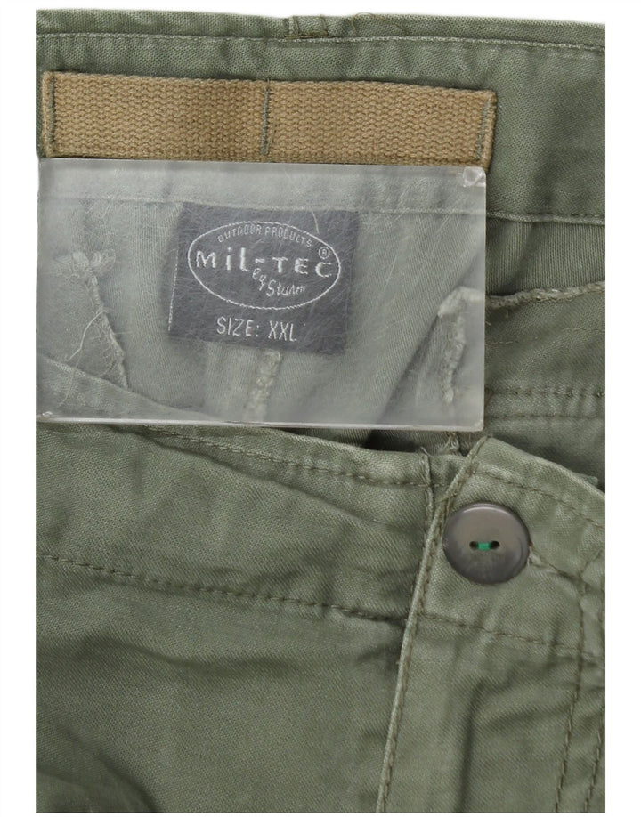 Mil-Tec Short Cargo Homme 2XL W42 Vert Coton