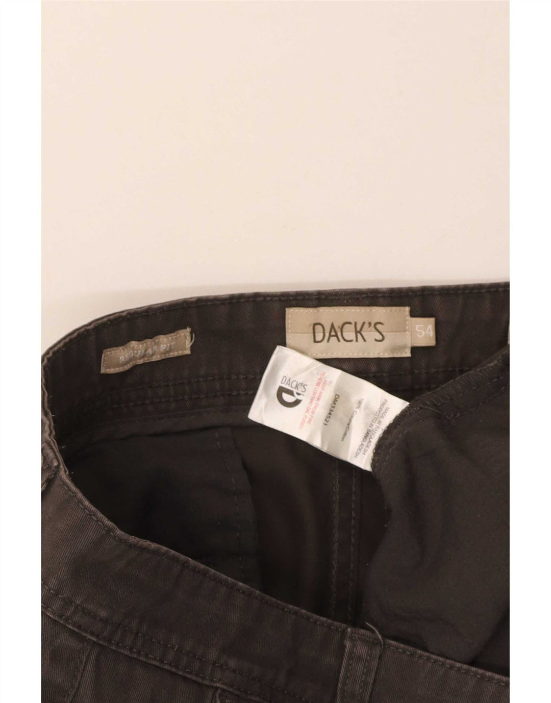 Dack's Short Chino Coupe Regular Homme IT 54 2XL W36 Coton Marron