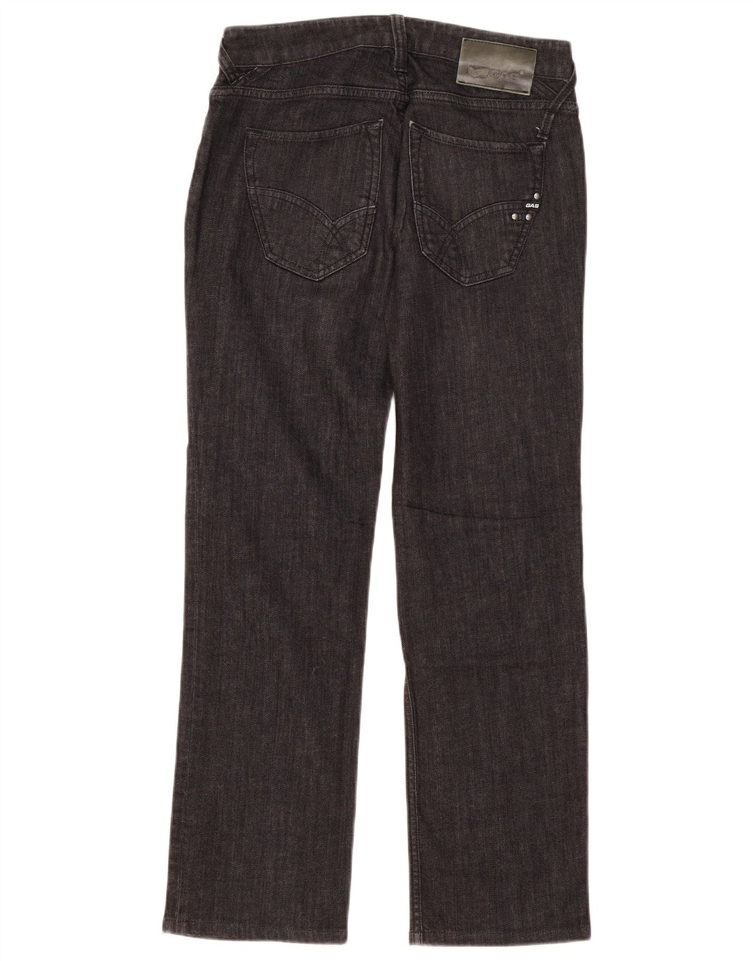 Gas Jean droit femme W30 L30 gris coton