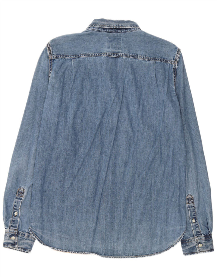Superdry Chemise En Jean XL Bleu Coton Homme