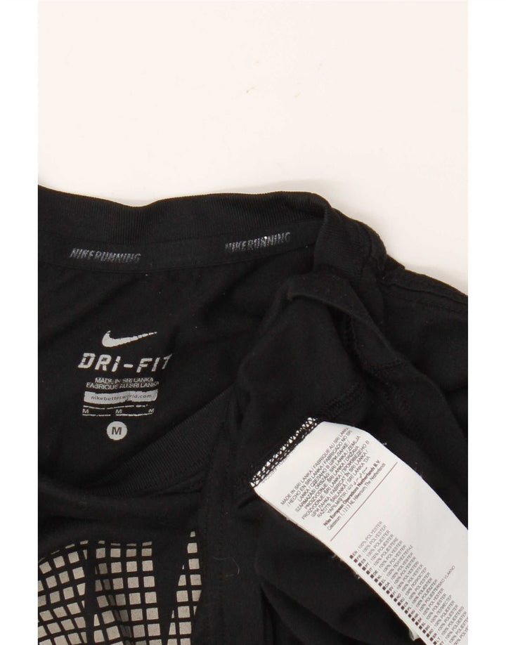 Nike Hommes Dri Fit Graphic T-Shirt Haut Noir Moyen Polyester