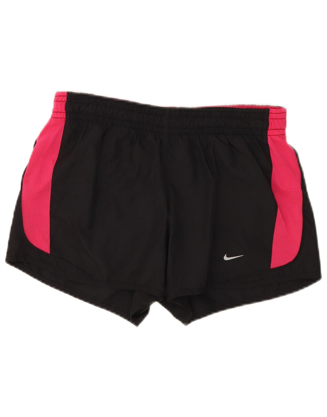 Nike Short de sport Dri Fit pour femme UK 10 Small Noir Colorblock Polyester