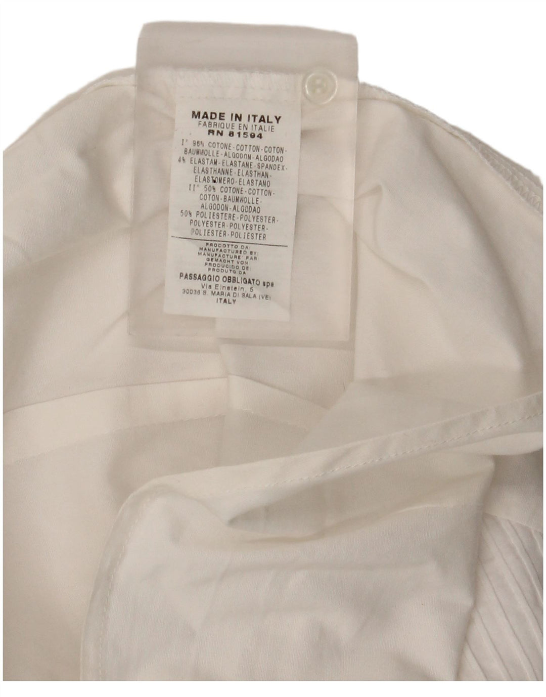 chemise femme vintage UK 14 Coton Blanc Moyen