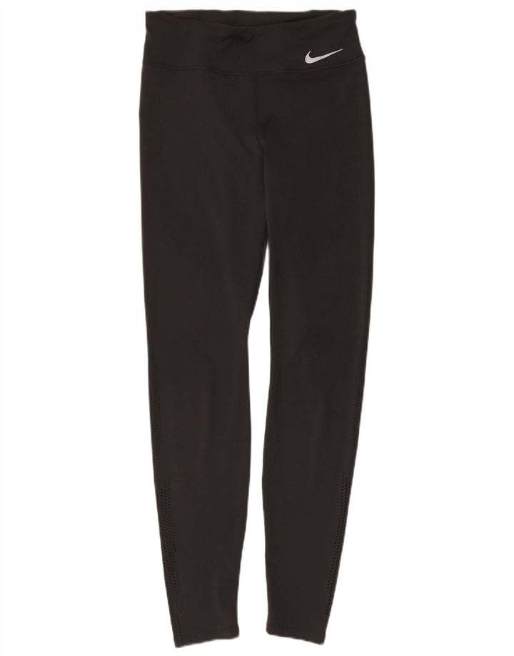 NIKE Legging Dri Fit pour femme UK 8 Small Noir