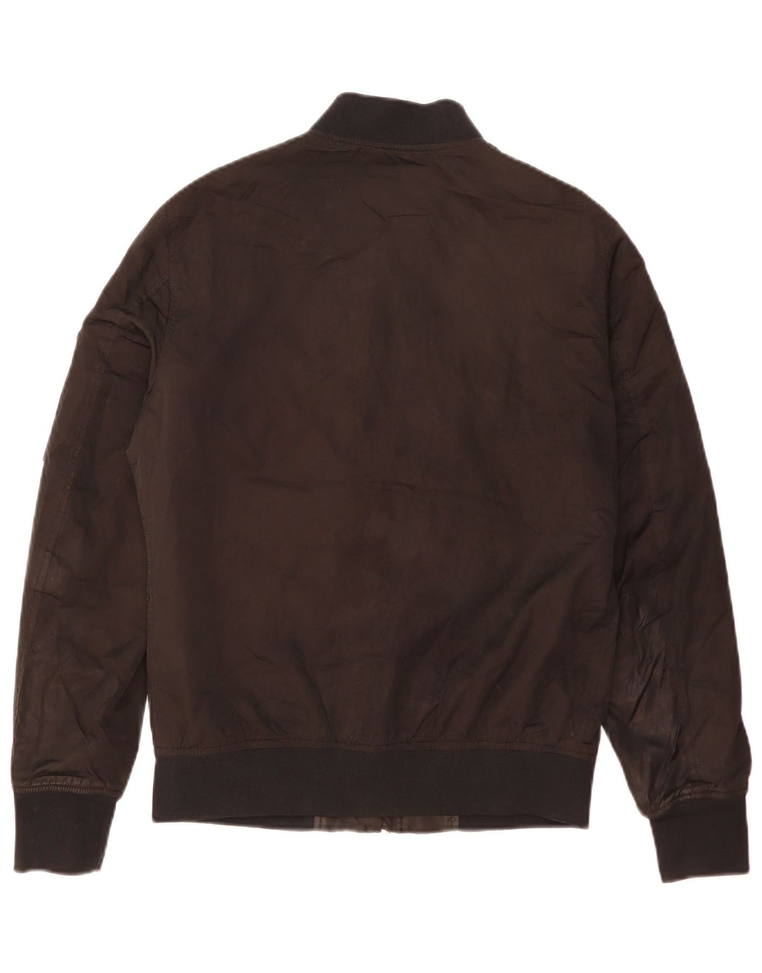 Zara Bomber Jacket Homme UK 38 Medium Noir Colorblock Polyester