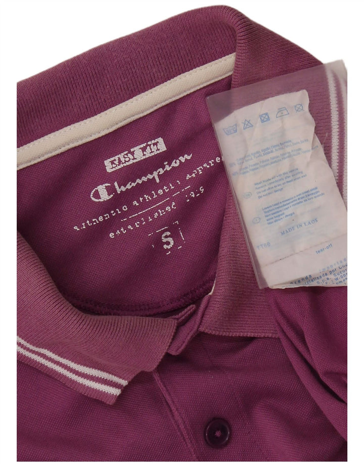 CHAMPION Polo Easy Fit Homme Petit Violet Coton