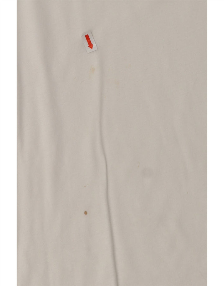 LEVI'S T-shirt graphique pour femme UK 12 Blanc moyen