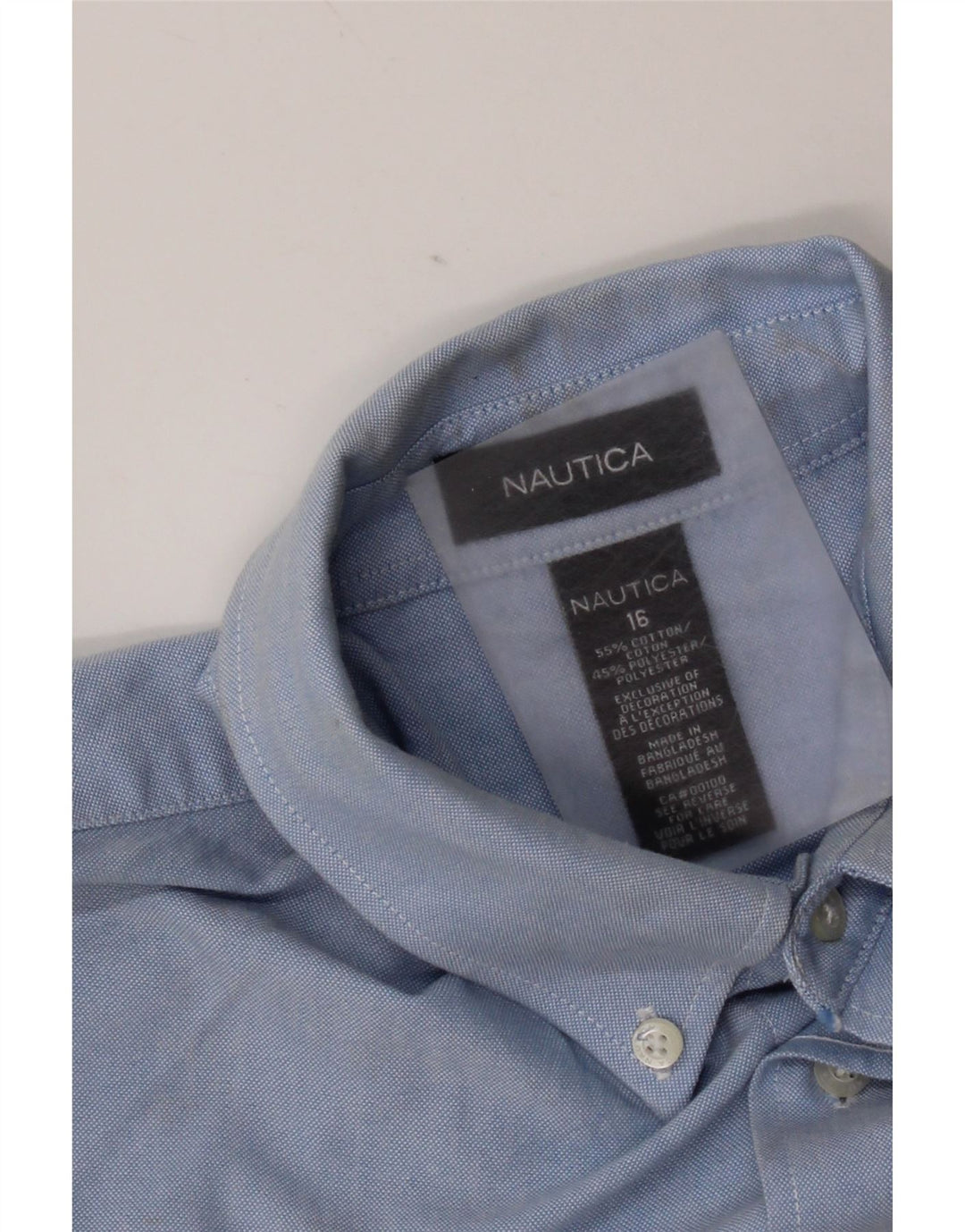 Chemise Nautica Garçon 15-16 ans Bleu Coton