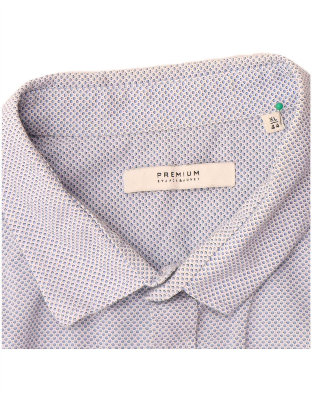 JACK & JONES Chemise Premium Homme Taille 44 XL Bleu Spotted Coton