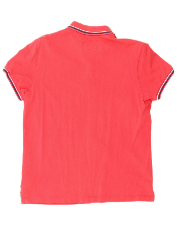 Henry Cottons Polo Slim Fit Homme Rouge Moyen Rayé Coton