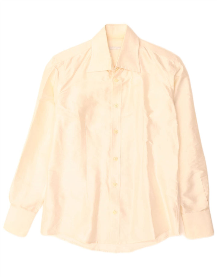 Daniele Alessandrini Chemise Petite Soie Beige Homme