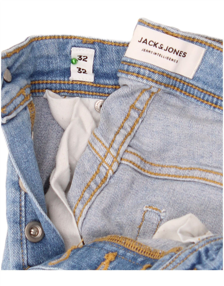 Jack & Jones Jean Slim Femme W32 L32 Bleu Coton