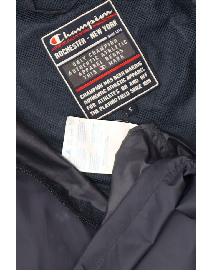 Champion Veste de pluie à capuche pour homme UK 36 Small Bleu marine Polyamide