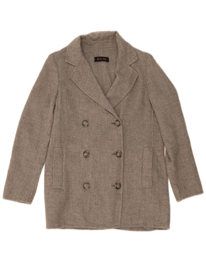 Massimo Dutti Veste blazer surdimensionnée à double boutonnage pour femme EU 36 XS Gris